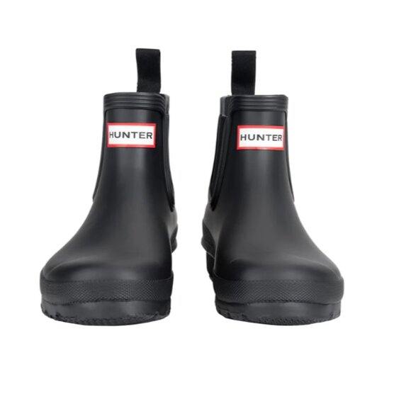 NEW! Hunter Women's Original Chelsea Rain Boot Black - Picture 2 of 5